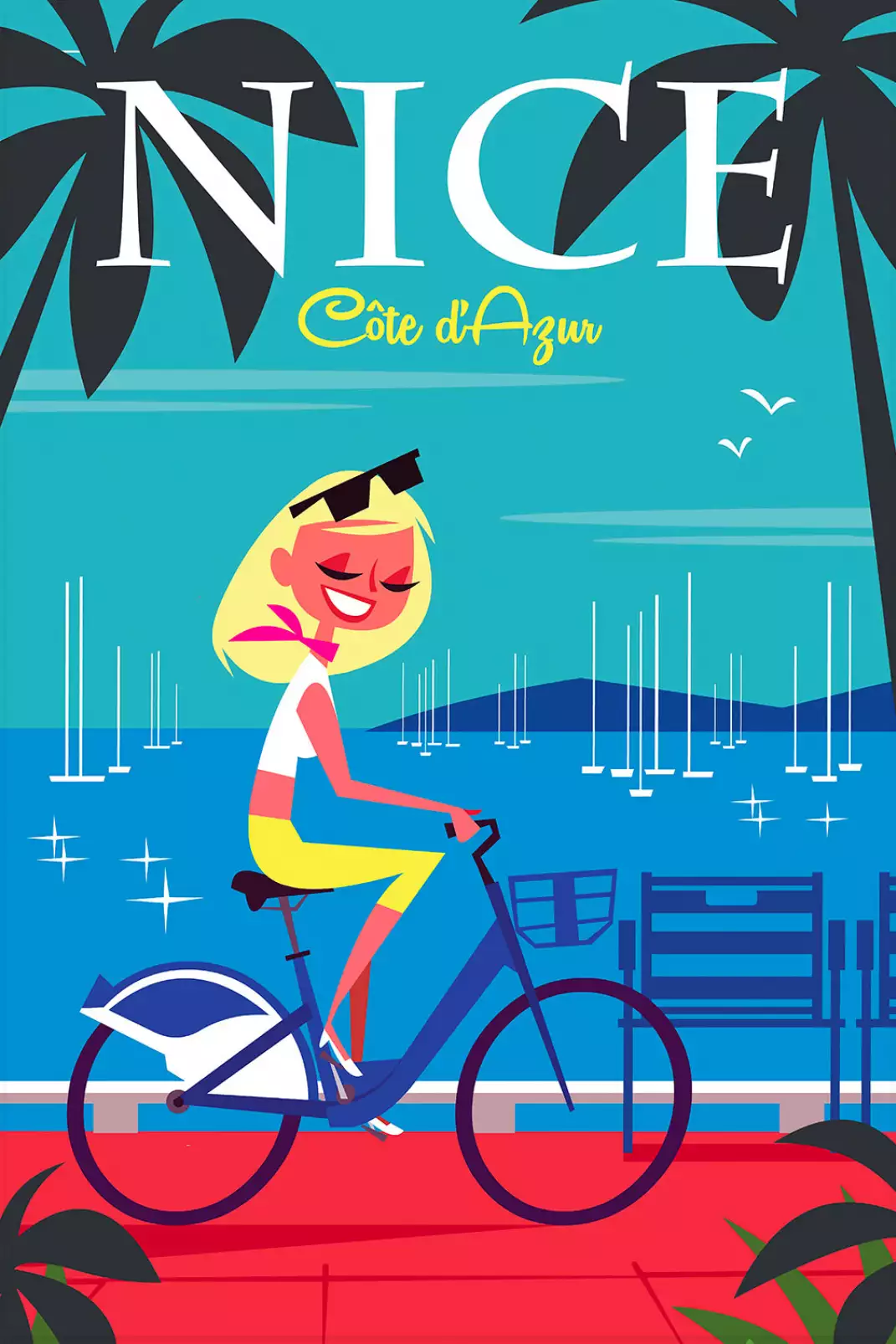 affiche-cote-d-azur-vacances-sur-la-baie-des-anges