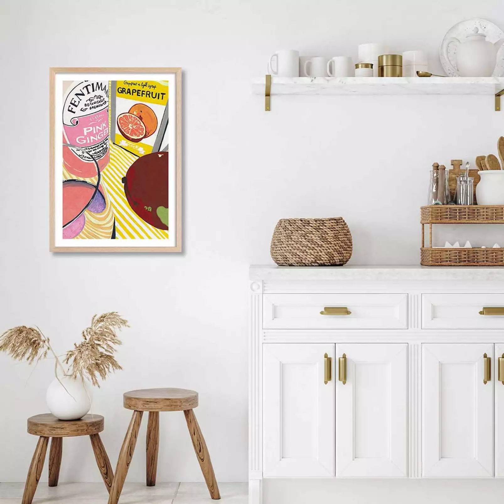 affiche-cuisine-vintage-fentimans-gingembre-rose