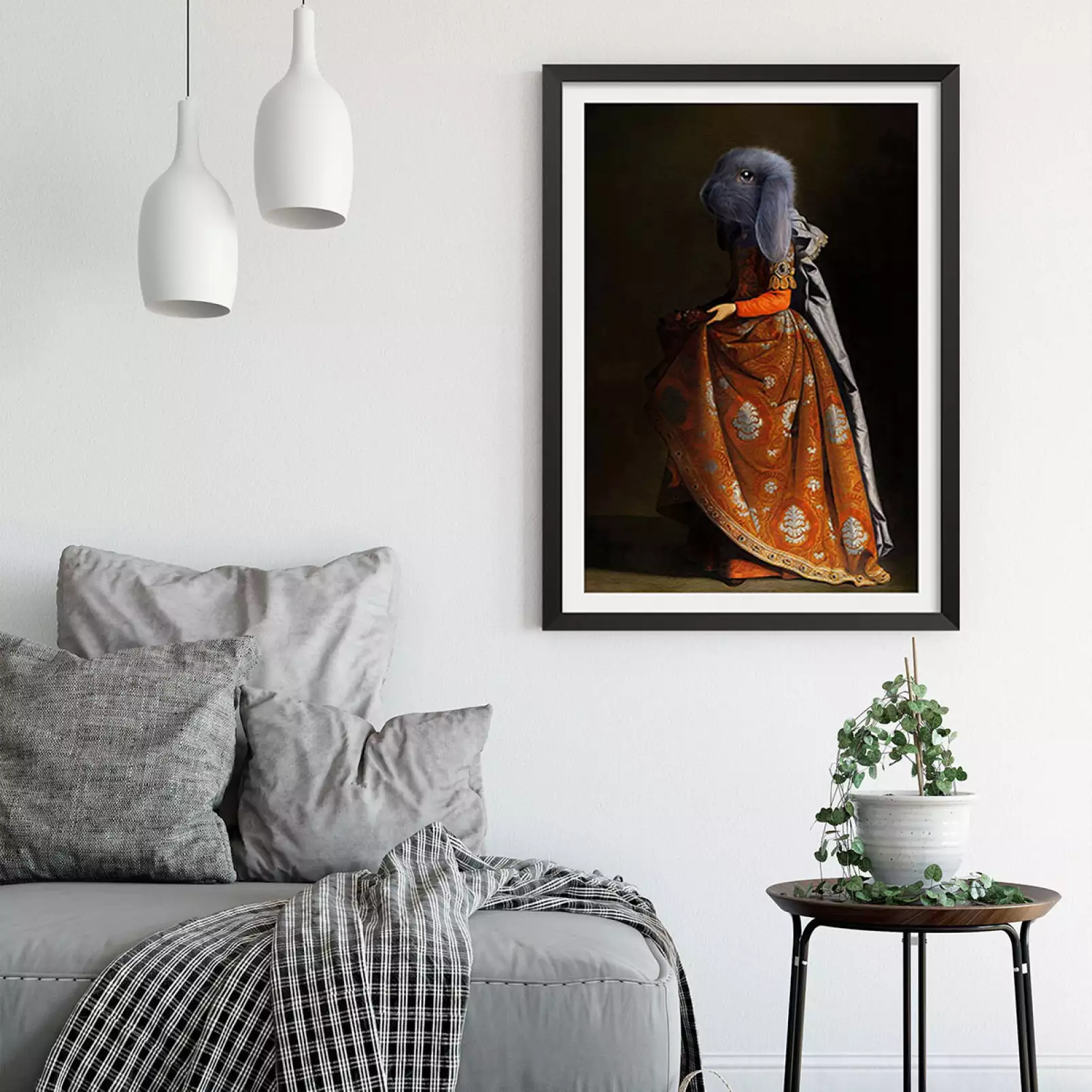 tableau-animaux-habilles-casilda-la-lapine