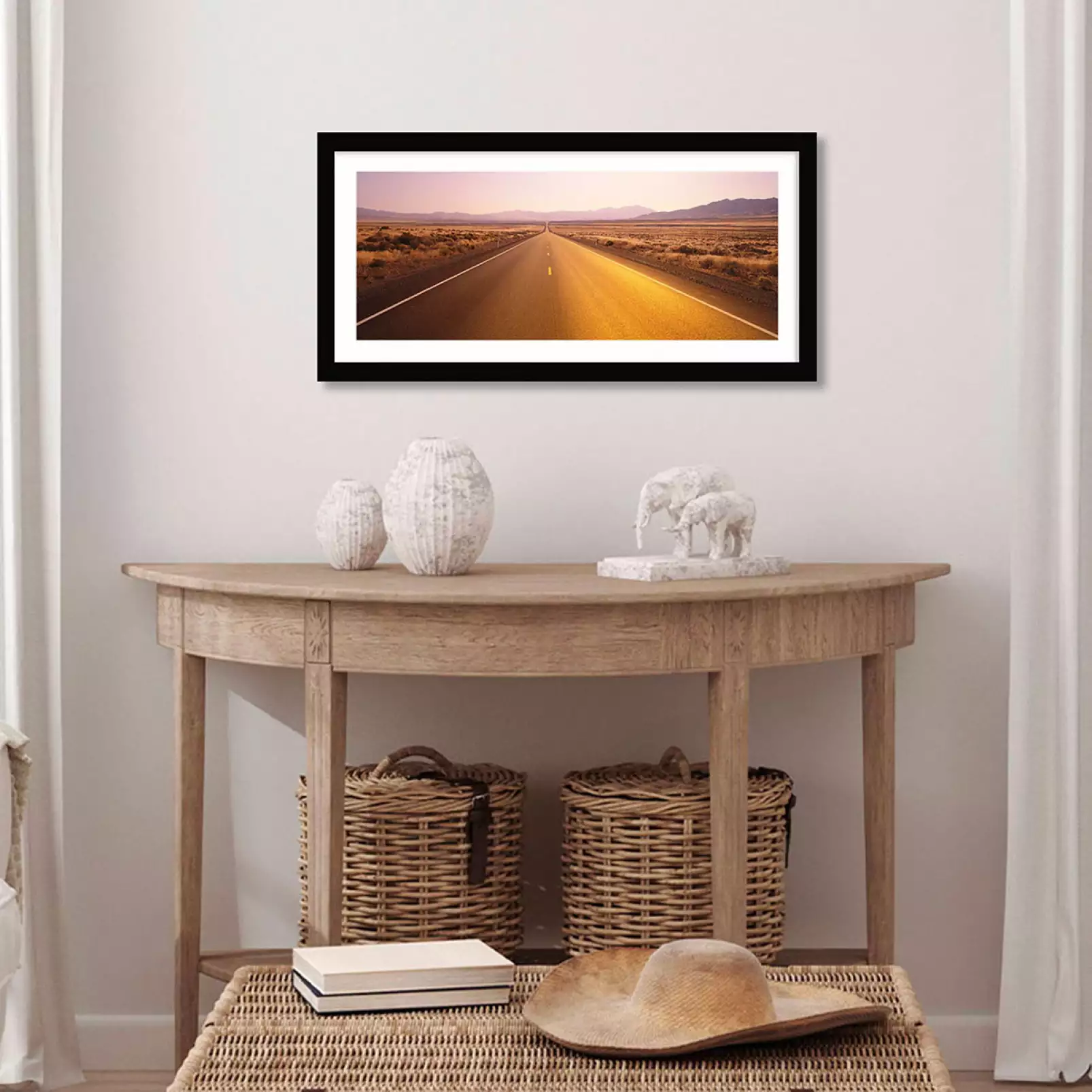 tableau-paysage-desert-road-au-nevada
