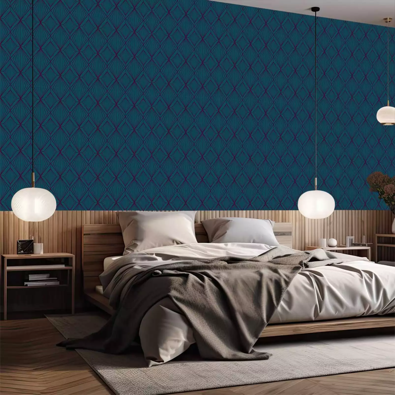 tapisserie-art-deco-art-deco-losange-bleu-turqoise