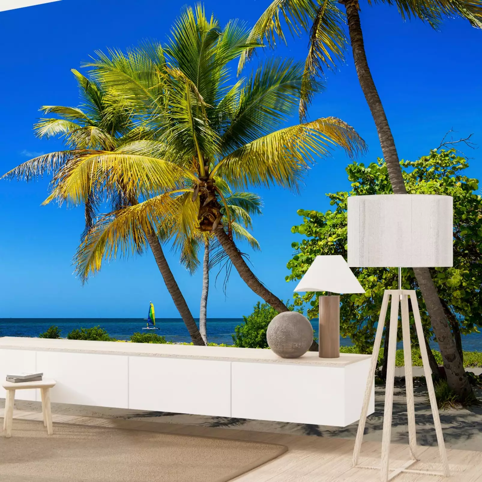 tapisserie-decoration-murale-sable-blanc-a-miami