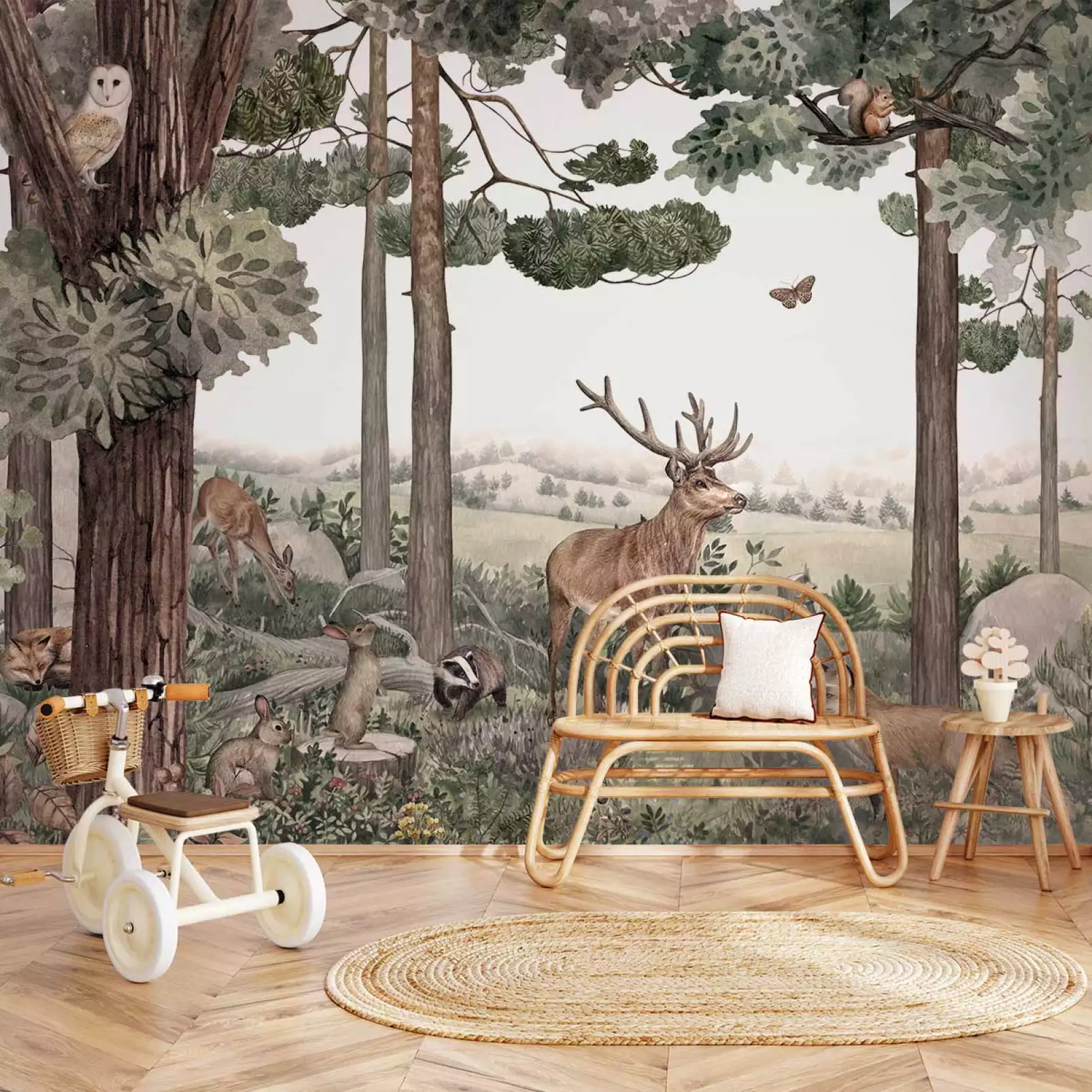 tapisserie-panoramique-chambre-enfant-a-l-ombre-du-cerf