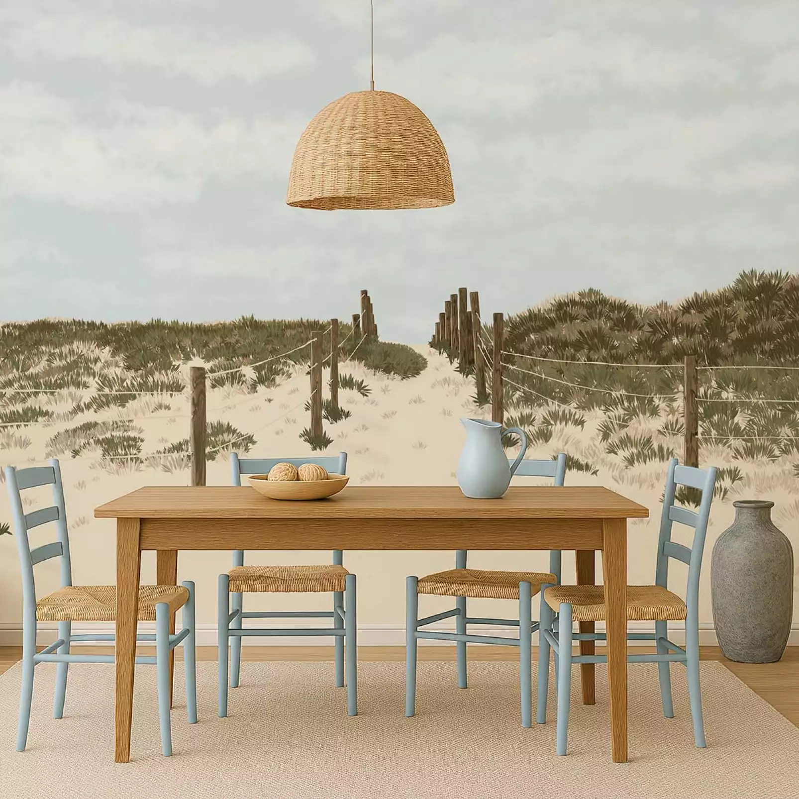 tapisserie-panoramique-plage-sable-et-dune