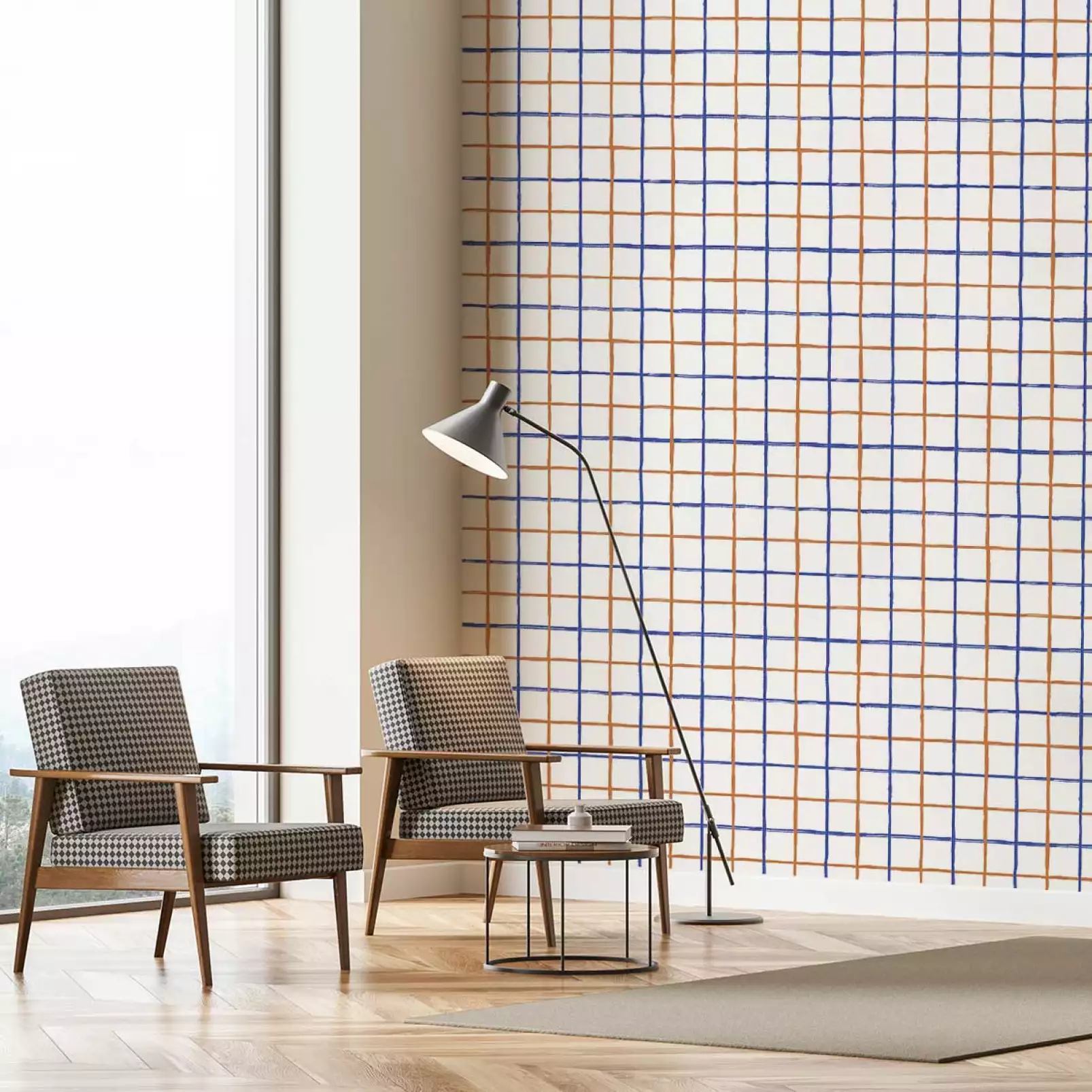 tapisserie-retro-carreaux-retro